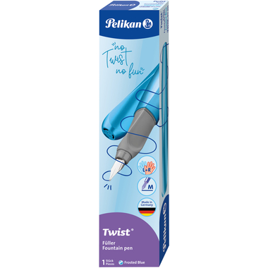 PELIKAN Stylo plume Twist M 811255 Frosted Blue