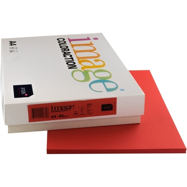 IMAGE COLORACTION Kopierpapier Chile A4 274588 80g, rot 500 Blatt