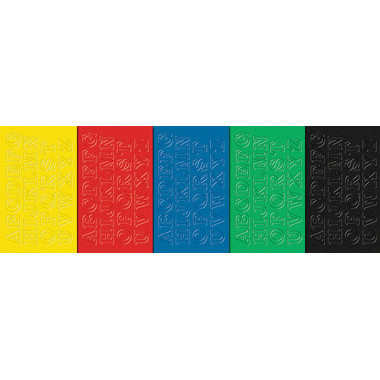 URSUS Caoutchouc mousse lettres A-Z 8460099 5 couleurs ass. 130 pcs.