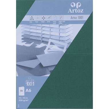 ARTOZ Cartoline 1001 A6 107322263 220g, racing green 5 fogli