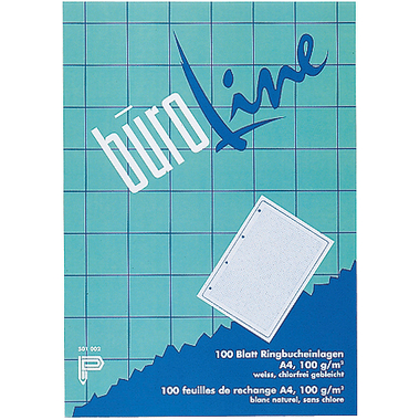 BÜROLINE Inserto p. class. anello A4 501006 quadr., 5mm, 100g 100 fogli