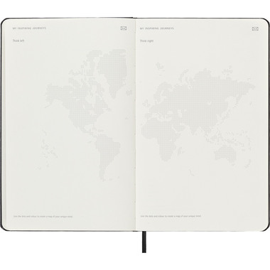 MOLESKINE Agenda Smart Diary Large 2026 SMDHB12WN3Y26 1W/1S schwarz HC 13x21cm