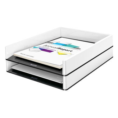 LEITZ Vaschetta WOW Duo Colour A4 5361-10-95 bianco/nero