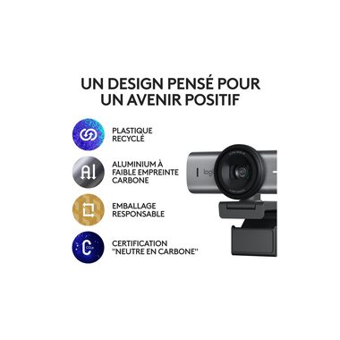 Logitech Webcam MX Brio 4K Grafite