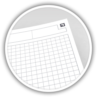 OXFORD Meetingbook International A4+ 100100362 schwarz, kariert 5mm 80 Blatt