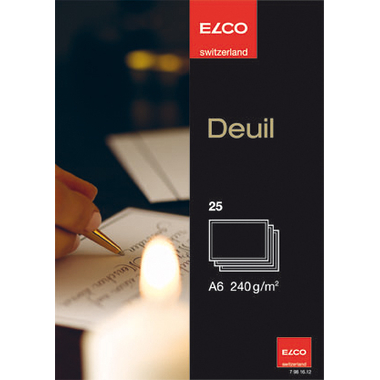 ELCO Karten A6 79816.12 240g, weiss 25 Stück
