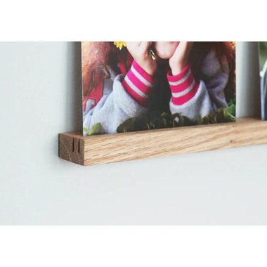 DEBEX Wand-Fotoleiste 50cm GLEDGE201500 Holz Eiche