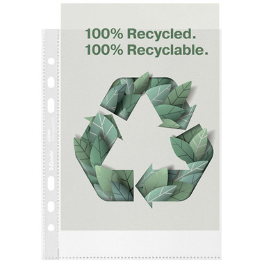 LEITZ Dossier PP Recycle A5 627495 transparent, 70my 100 pcs.