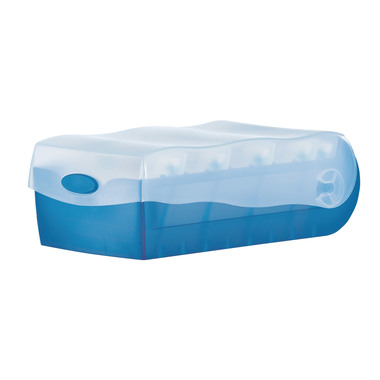 HAN Karteibox Croco A7 997-643 blau 12.1x8.5x24.6cm