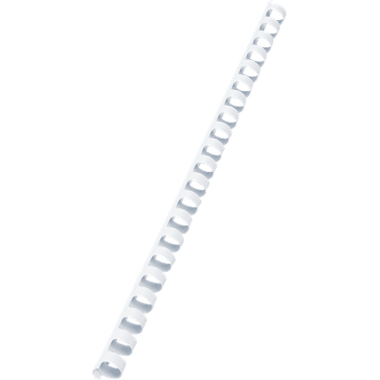 GBC Baguettes de reliure 12mm A4 4028197 blanc, 21 anneaux 100 pcs.