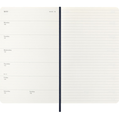 MOLESKINE Agenda Classic Large 2027 DSB2012WN3Y27 1S/1P zaffiro SC 13x21cm