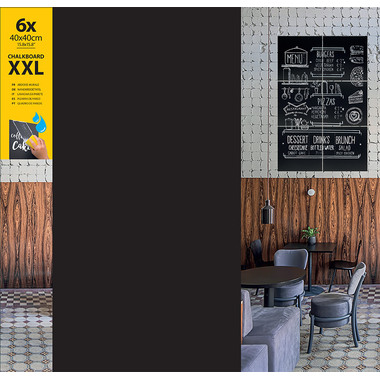SECURIT Tableau Craie XXL FB-XXL 6 pcs. 40x40x0.2cm