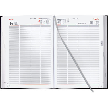 BIELLA Agenda Quattro 2027 803410020027U 1G/1P nero ML 21x29.7cm