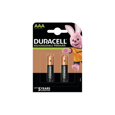 Duracell Batteria Ricaricabile Ultra PreCharged NiMH AAA 900 mAh, 2 pezzi