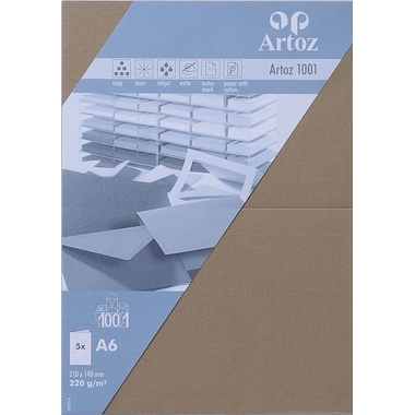 ARTOZ Karten 1001 A6 107322265 220g, olive 5 Blatt