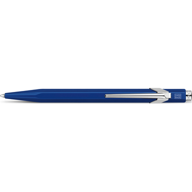 CARAN D'ACHE Kugelschreiber 849 Metall 849.160 blau, refill, Schrift blau