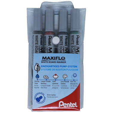 PENTEL Boardmarker Maxiflo 4mm MWL5S-4 4 Stück