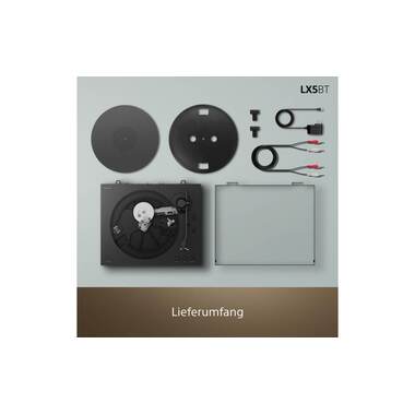 Sony Tourne-disque Bluetooth PS-LX5BT Noir