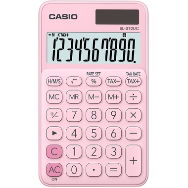 CASIO Calculatrice SL-310UC-PK 10 chiffres pink