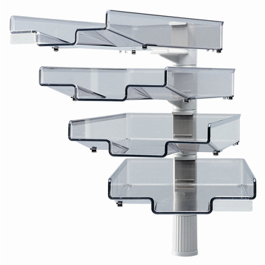 HANSA Corbeille à courier A4 41-5034.002 gris 4 pcs.