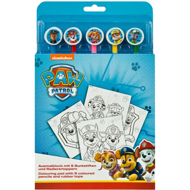 UNDERCOVER Ausmalblock m. 5 Buntstiften PPUT1300 Paw Patrol