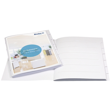 BIELLA Ordnungsmappe Orga-File A4 32440601U weiss, 6-teilig, Sichttasche