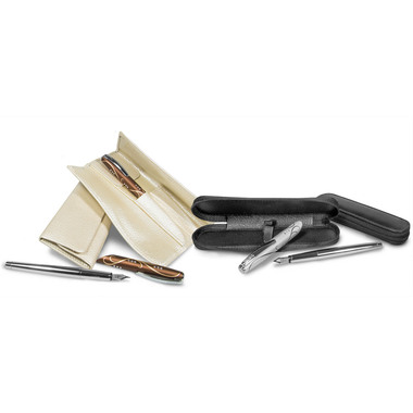 ONLINE Lederetui Leder 90686 für 2 Schreibgeräte