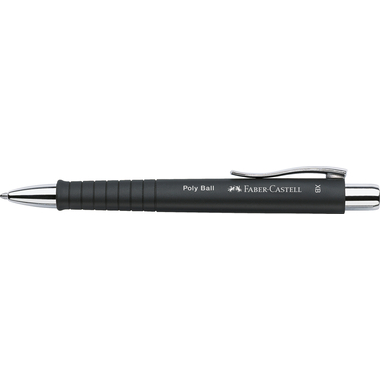 FABER-CASTELL Kugelschreiber Poly Ball XB 241153 schwarz