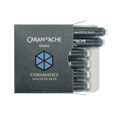 CARAN D'ACHE Cartouche d'encre 8021.149 Magnetic Blue 6 pcs.