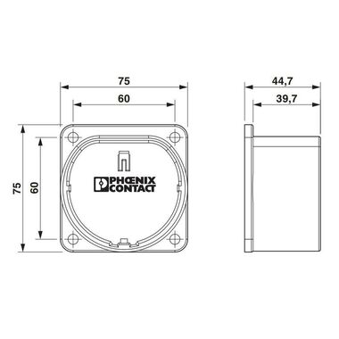 Phoenix Contact Wandhalterung für Typ 2 Ladekabel