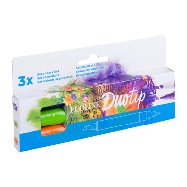 TALENS Ecoline Duotip Set 11609901 3 Sekundärfarben