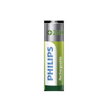 Philips Rechargeable NiMH AA 2500 mAh, 4 pieces