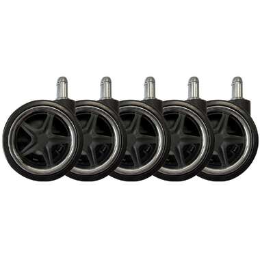 LC-Power Ruote LC-CASTERS-DRIFT Set da 5 Cromato