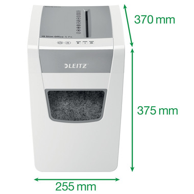 LEITZ Aktenvernichter IQ Slim Office 8098-00-00 P4 12 Blatt sehr leise