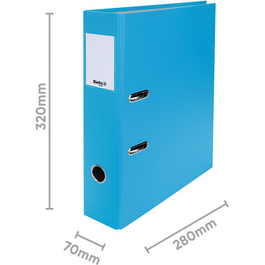 BIELLA Classeur Plasticolor 7cm 10740706U bleu clair A4