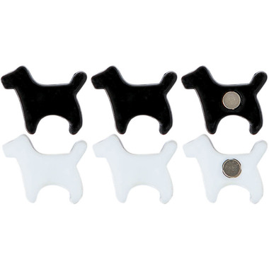 I AM CREATIVE Magnet Hund Let`s Organize 4035.53 schwarz, weiss 6 Stück