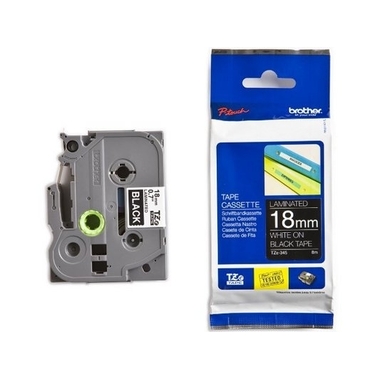 PTOUCH Ruban, laminé blanc/noir TZe-345 PT-2450DX 18 mm
