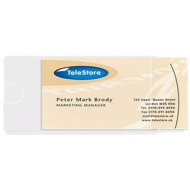 3L Porte-cartes de visite 60x95mm 510109 PP, autocollante 100 pièces