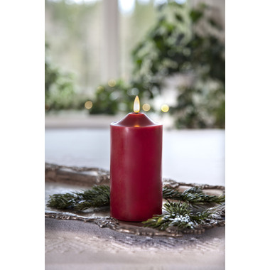 STAR TRADING Bougie LED Flamme 17cm 12.061-62 rouge