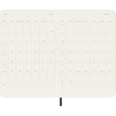 MOLESKINE Agenda Classic Pocket 2027 DSB12WN2Y27 1S/1P noir SC 9x14cm