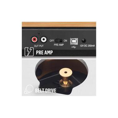 House of Marley Tourne-disque Bluetooth Stir it Up Wireless Brun