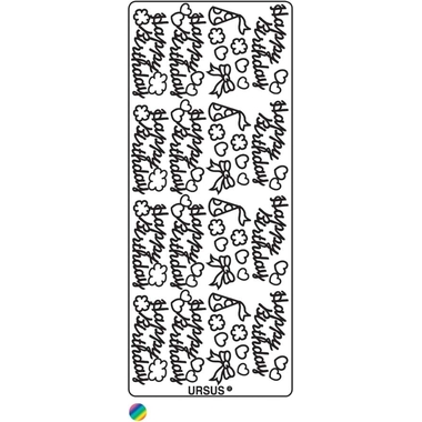 URSUS Kreativ Sticker 59160010 Happy Birthday multicolor