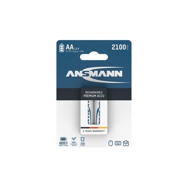 Ansmann Batterie Typ 2100 NiMH AA 2100 mAh, 2 Pièce/s