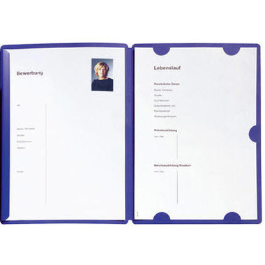 PAGNA Bewerbungsmappe Select 22002-02 blau 3-teilig
