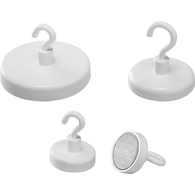 MAGNETOPLAN Calamita con gancio 47mm 52647 bianco 16kg