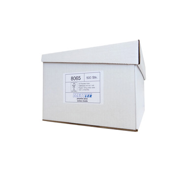 METTLER Buste finestra sinistra C5 8065 100g,ultra bianco,colla 500 p.