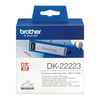 PTOUCH Etiq. sans fin 50mm/30.48m DK-22223 QL-500 papier blanc rouleau