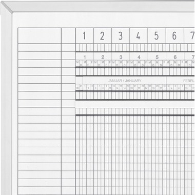 MAGNETOPLAN Urlaubs/Aktivitätenplaner 3703455 5 Tage, 45 MA, 1500x600mm
