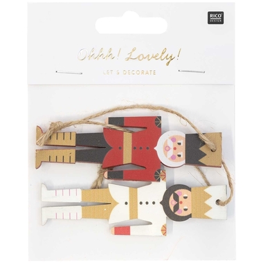 RICO DESIGN Etichetta schiaccianoci 701034 2 pezzi