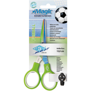 WEDO Forbice Magic 13cm 7343011 verde chiaro Football